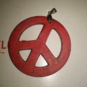 Peace Sign Emblem Pendant
